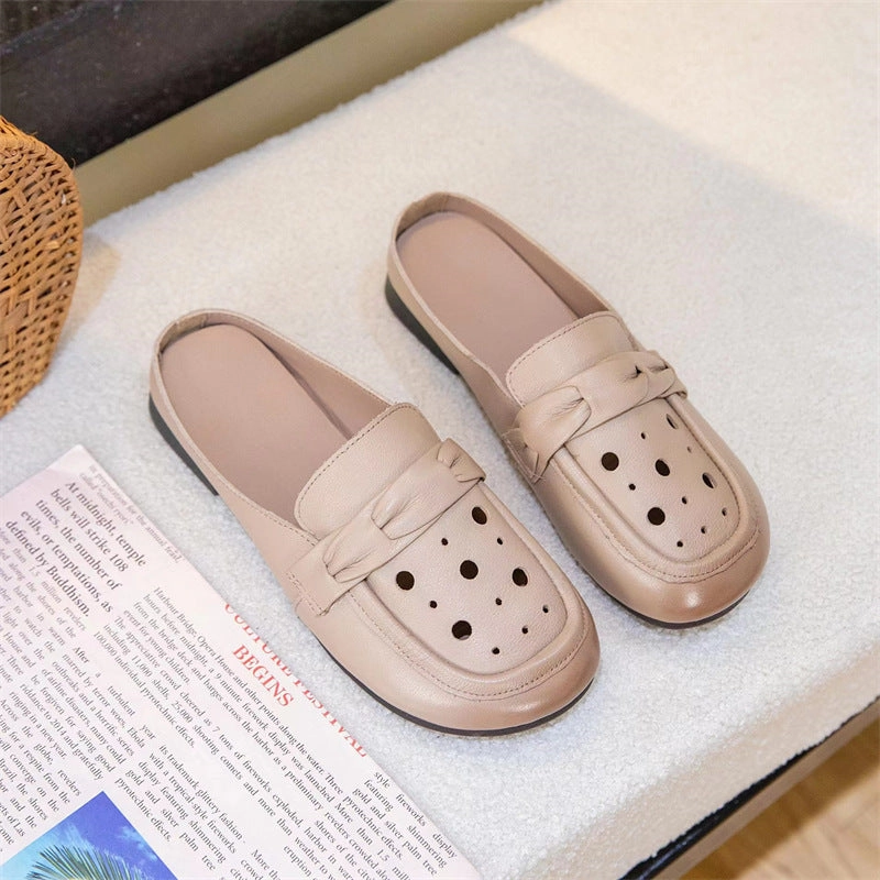 golfers' accuracy Retro Hollow Soft Soled Slip- On Shoes for Women