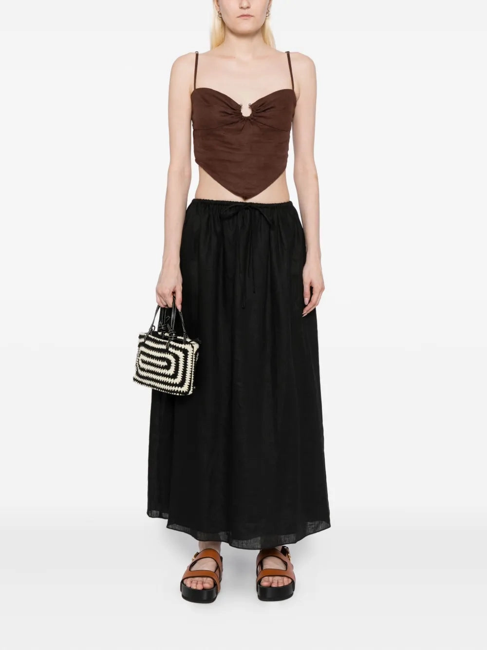 Tailored Fit Ginny Skirt in Black