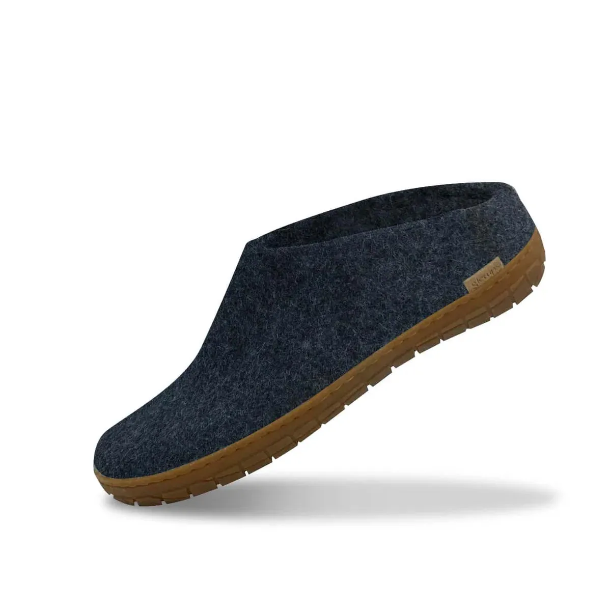 GLERUPS WOMENS RUBBER SOLE SLIP ON - DENIM Non Toxic Coating weekenders