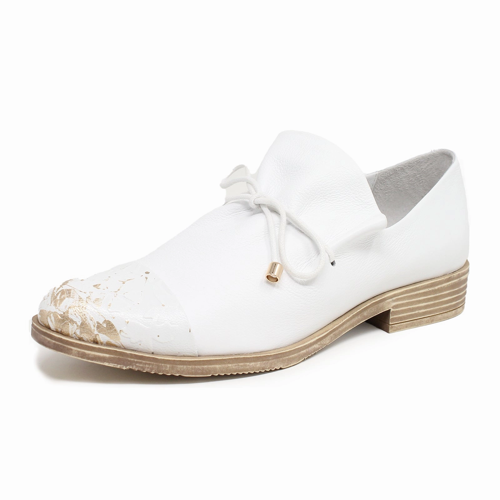 Django & Juliette Kotty Slip On (Women) - White/Gold Flower Cool Layers Essential Style