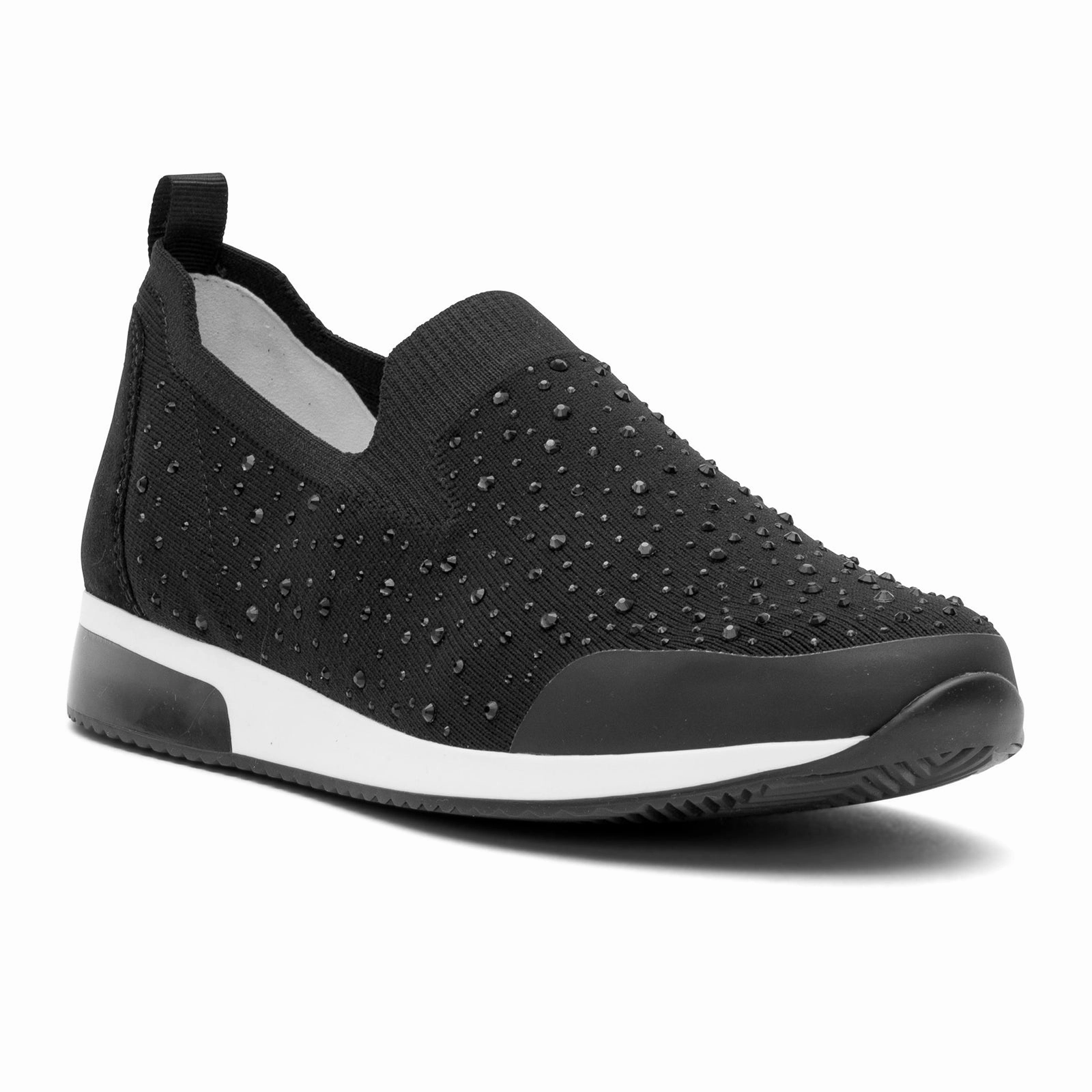 Work or Casual SoftTouchTexture Ara Layton Slip On Sneaker (Women) - Black