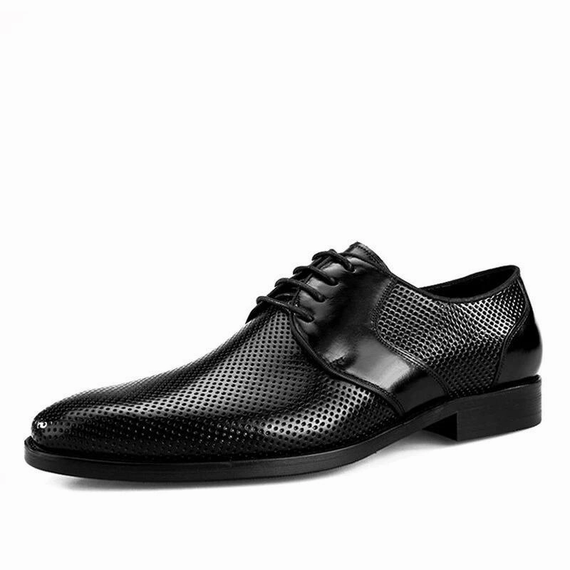 West Louis? Breathable Genuine Leather Dress Shoes For badminton Modernity