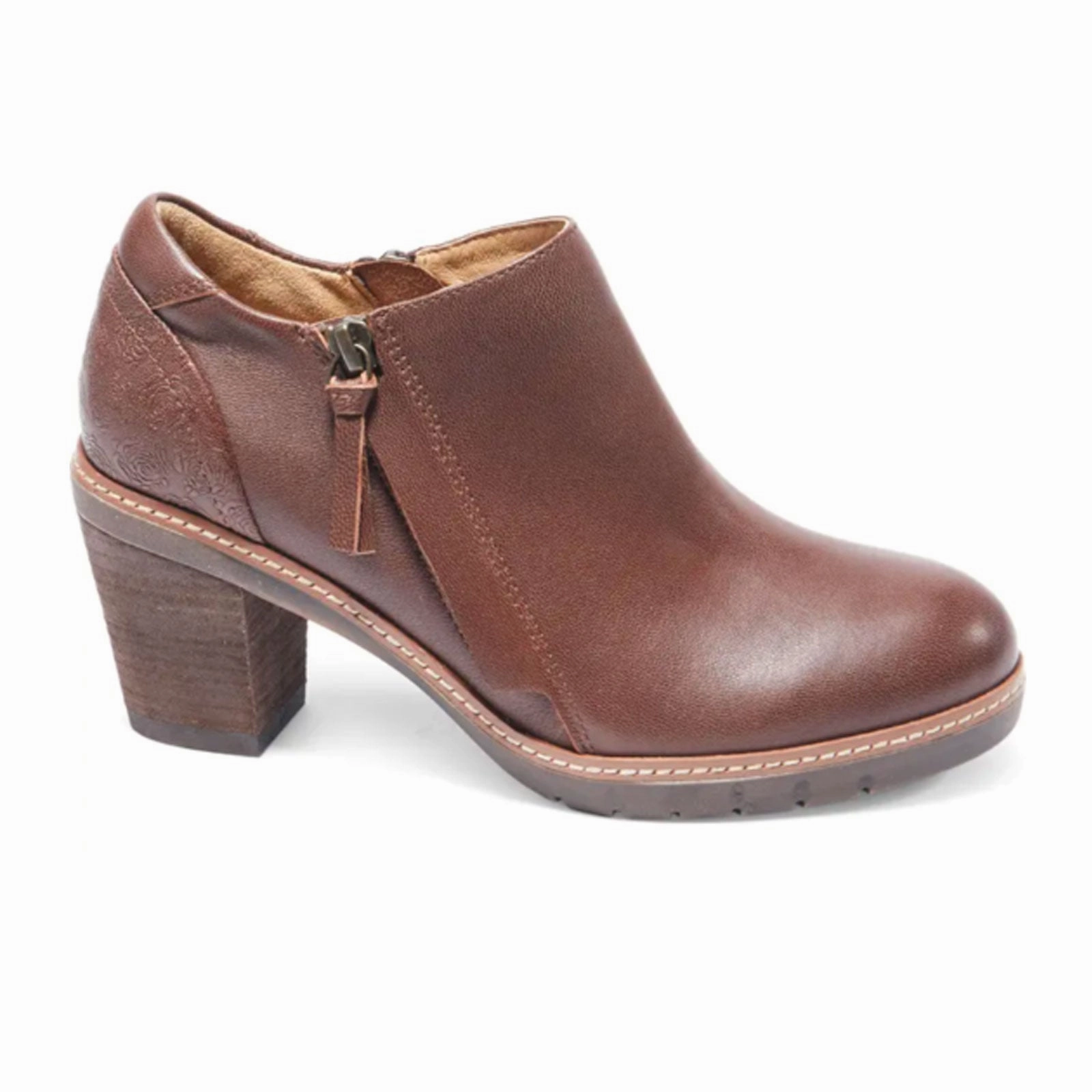 Flattering Lines Halsa Rylee Ankle Boot (Women) - Dark Brown
