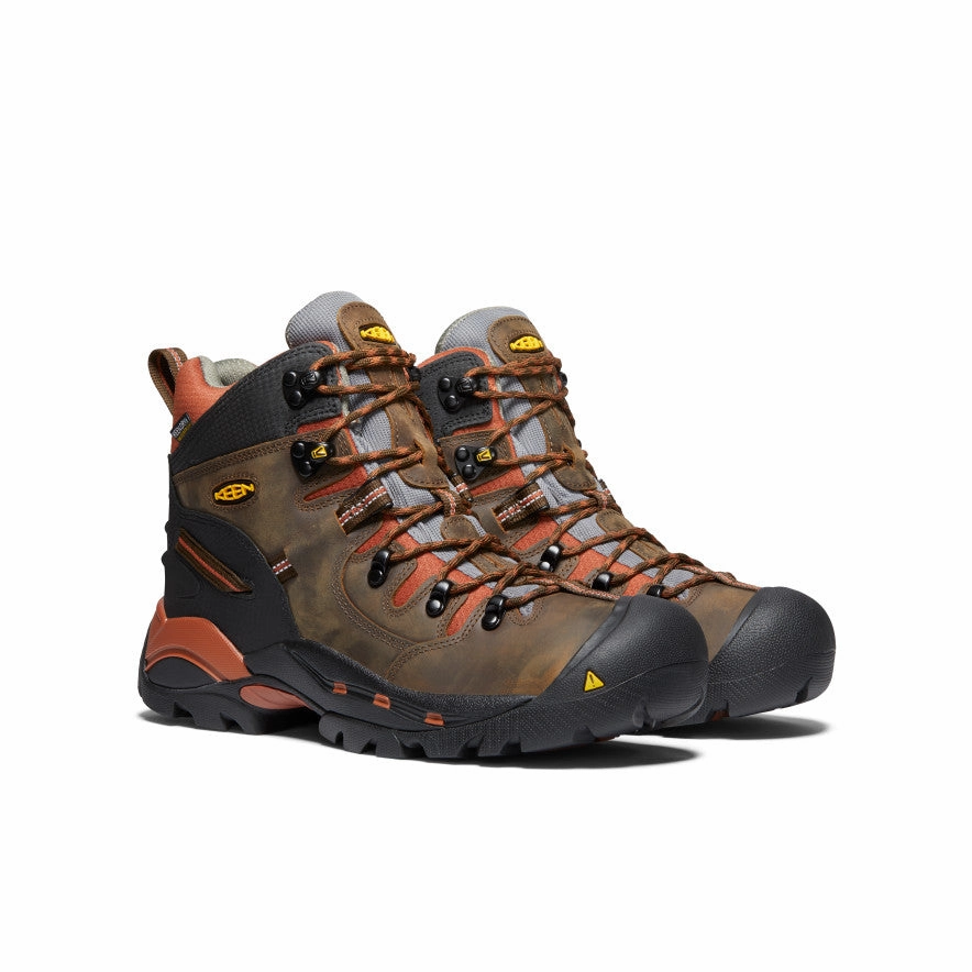 Men's Pittsburgh 6" Waterproof Boot (Soft Toe)  |  Cascade Brown/Bombay Brown Workwear Essential Power Protection
