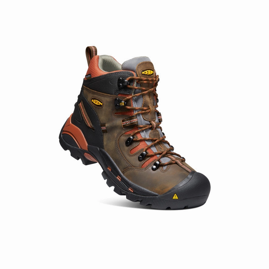 Men's Pittsburgh 6" Waterproof Boot (Soft Toe)  |  Cascade Brown/Bombay Brown Maximum Comfort