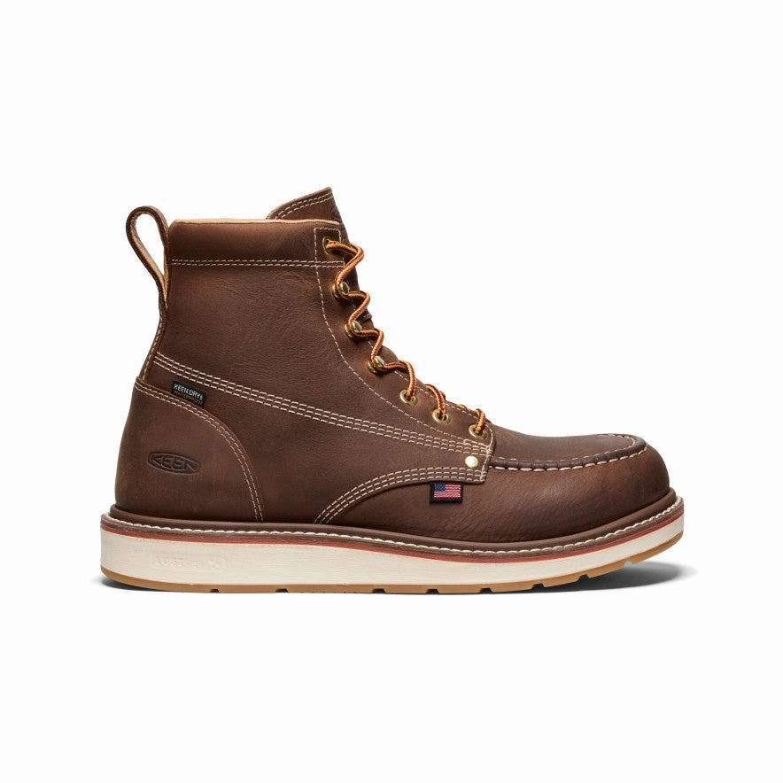 Tough Footwear Men's Liberty 6" Waterproof Boot (Carbon Toe)  |  Chestnut/Gum