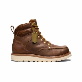 Men's Cincinnati 6" Boot (Soft Toe) x Noon Goons   |  Leather Brown/Off White Tough Sole