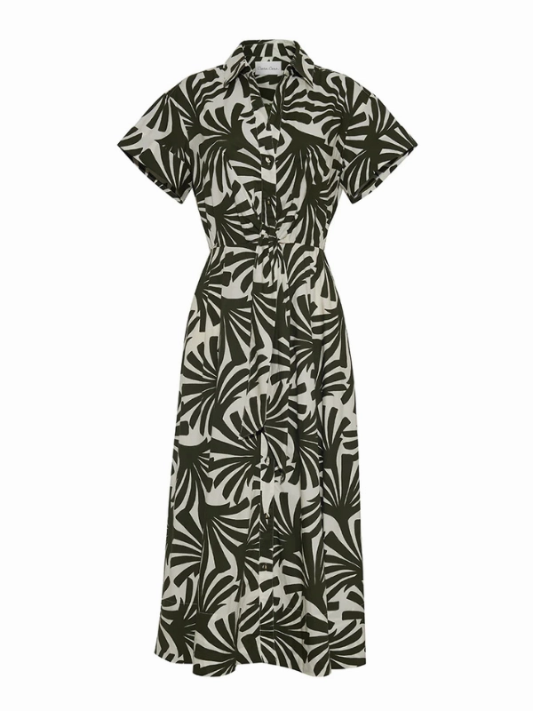 ZeroRestrictionMobility Asbury Midi Dress in Catalina Olive
