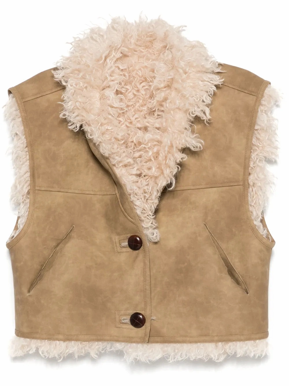 Heroine Glow Clara Vest in Taupe
