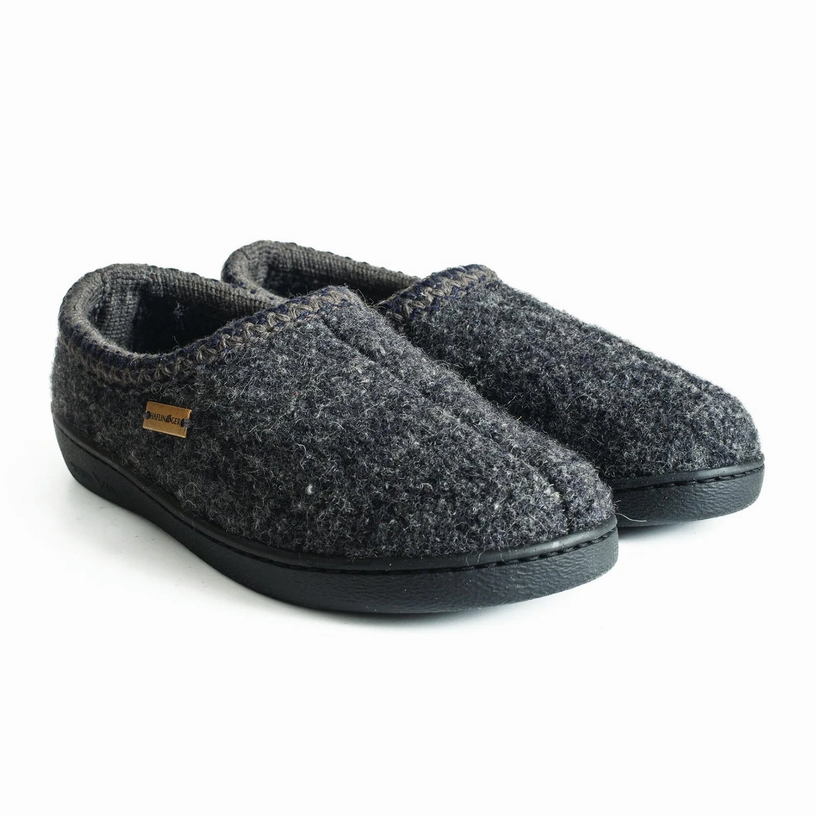 Haflinger ATB73 Slipper (Unisex) - Grey Speckle Soft and Stylish Chic Look