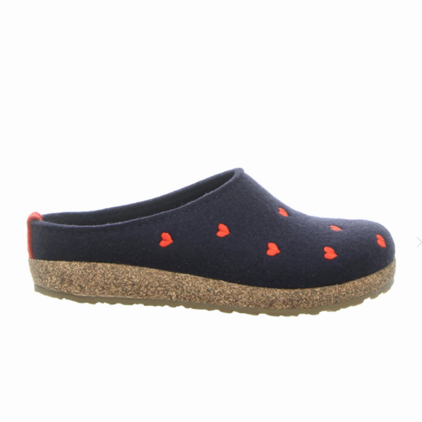 Cool Fabric Haflinger Cuoricini Clog (Women) - Navy