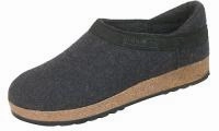 Comfortable Step Sandal HAFLINGER GRIZZLY WITH BACK CHARCOAL