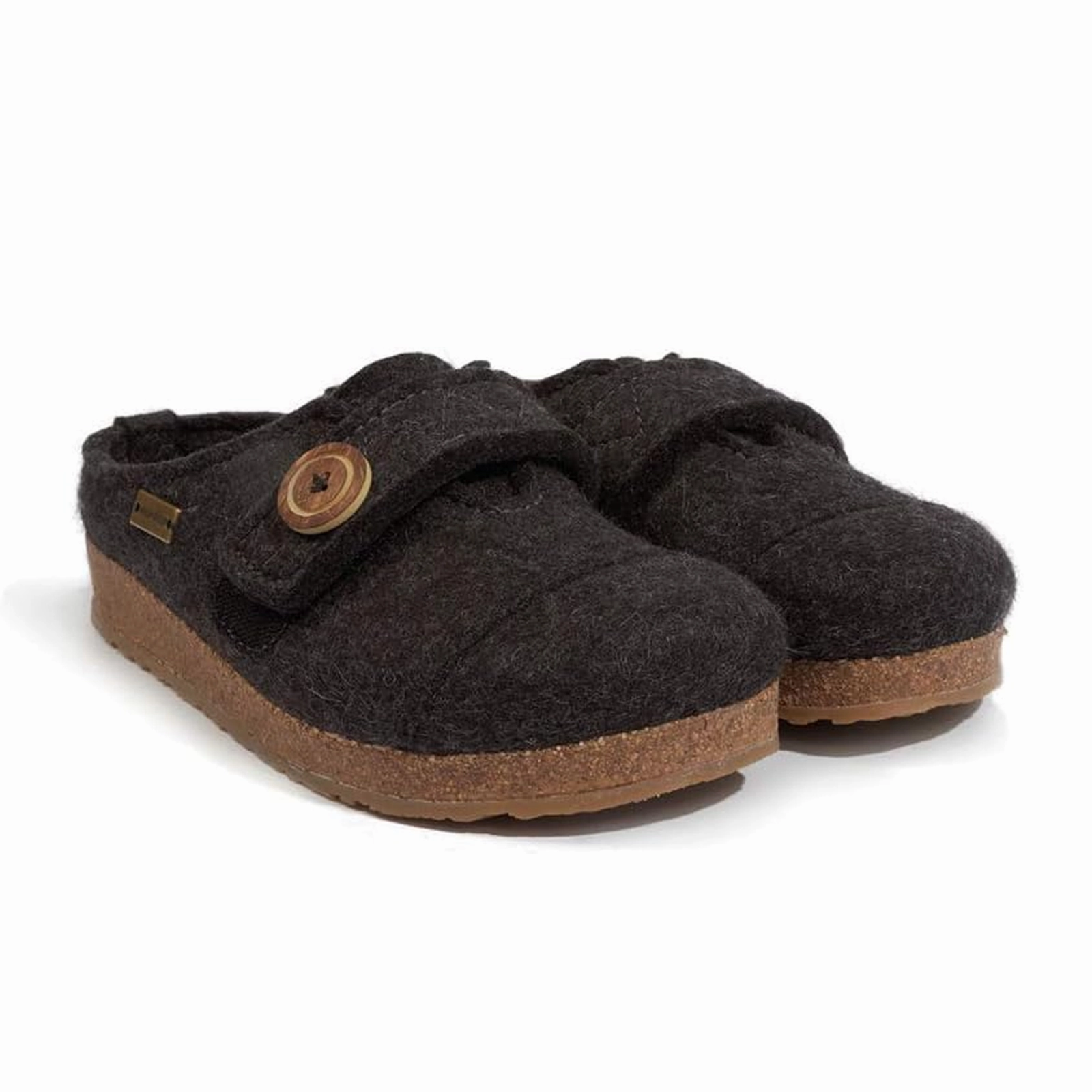 Haflinger Hanna Clog (Women) - Charcoal Trend Focused Minimal Curve