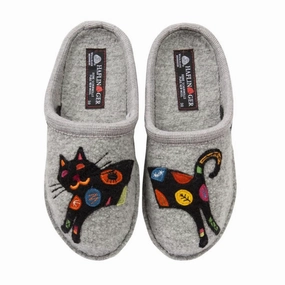 Calm Beauty Haflinger Sassy Slipper (Women) - Silver Grey