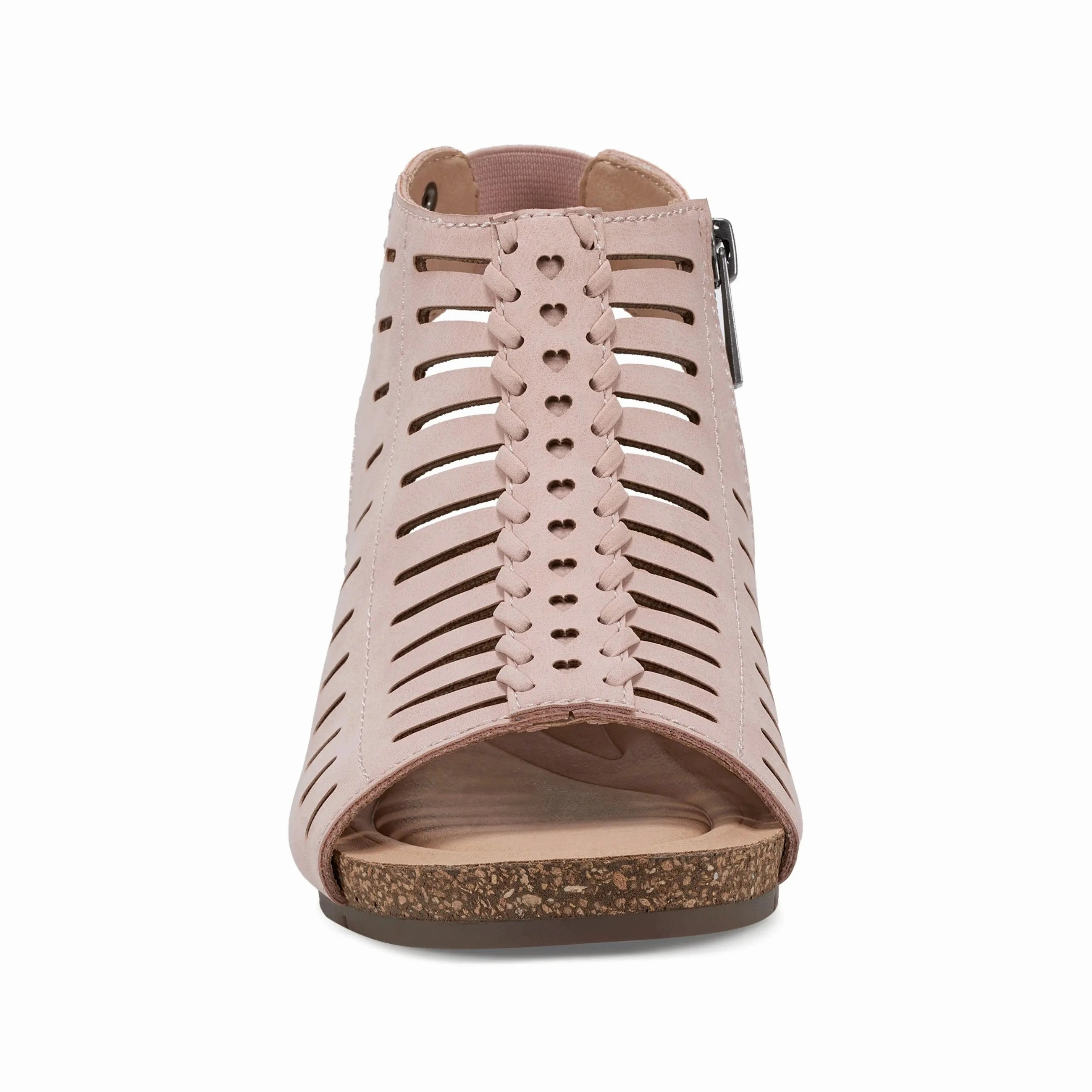 Hana Round Toe Laser Cut Dress Sandals home Vibration Damping Pad