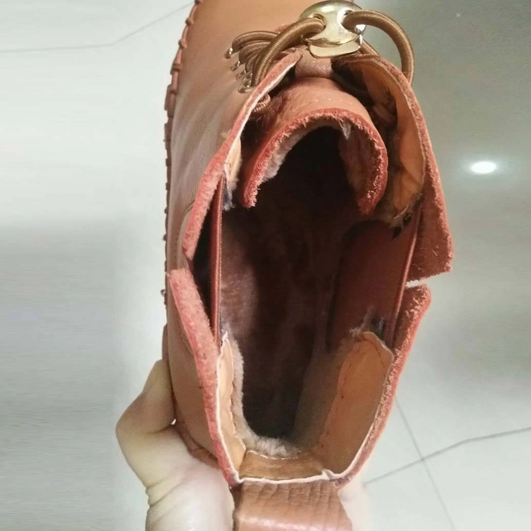 Shock Absorption Layer Supportive Handmade Casual Soft Sole Platform Flat Leather Shoes