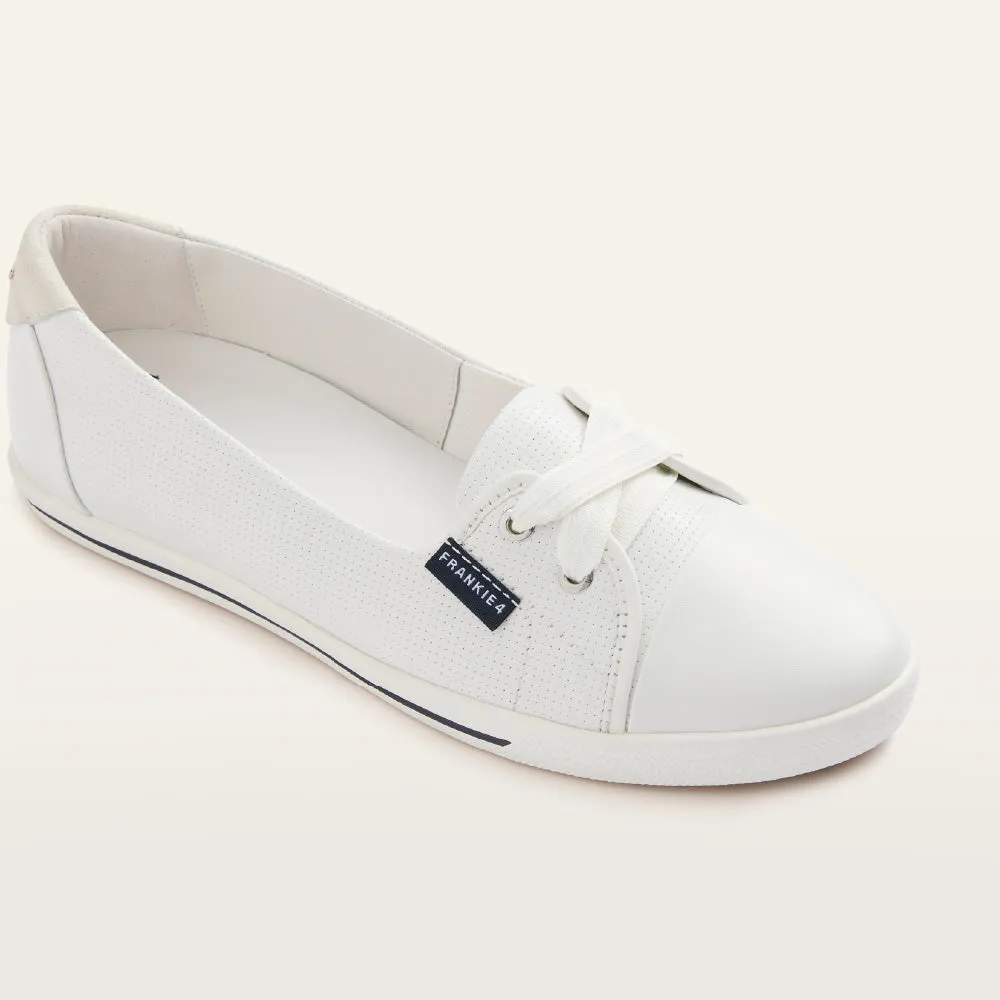 Trendy Appearance Hannah III White Punched