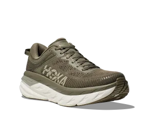 HOKA MENS BONDI 7 - OLIVE HAZE All-Day Stability Leading