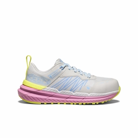 Resilient Lacing Waterproof Fit Women's Speedworks ESD Work Sneaker (Carbon Toe)  |  Alloy/Moonlight Mauve