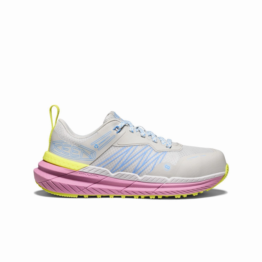 Resilient Lacing Waterproof Fit Women's Speedworks ESD Work Sneaker (Carbon Toe)  |  Alloy/Moonlight Mauve