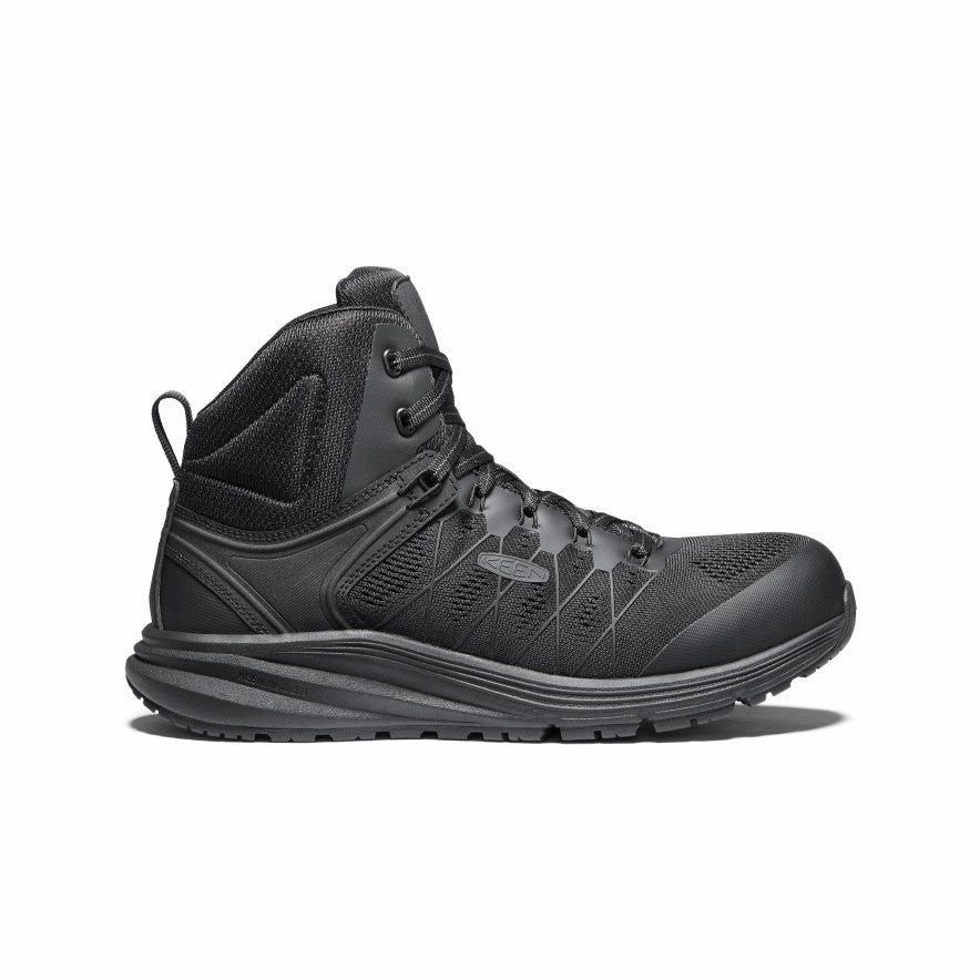 Men's Vista Energy Mid (Carbon Toe)  |  Black/Raven Reliable Grip Comfortable Work Boot