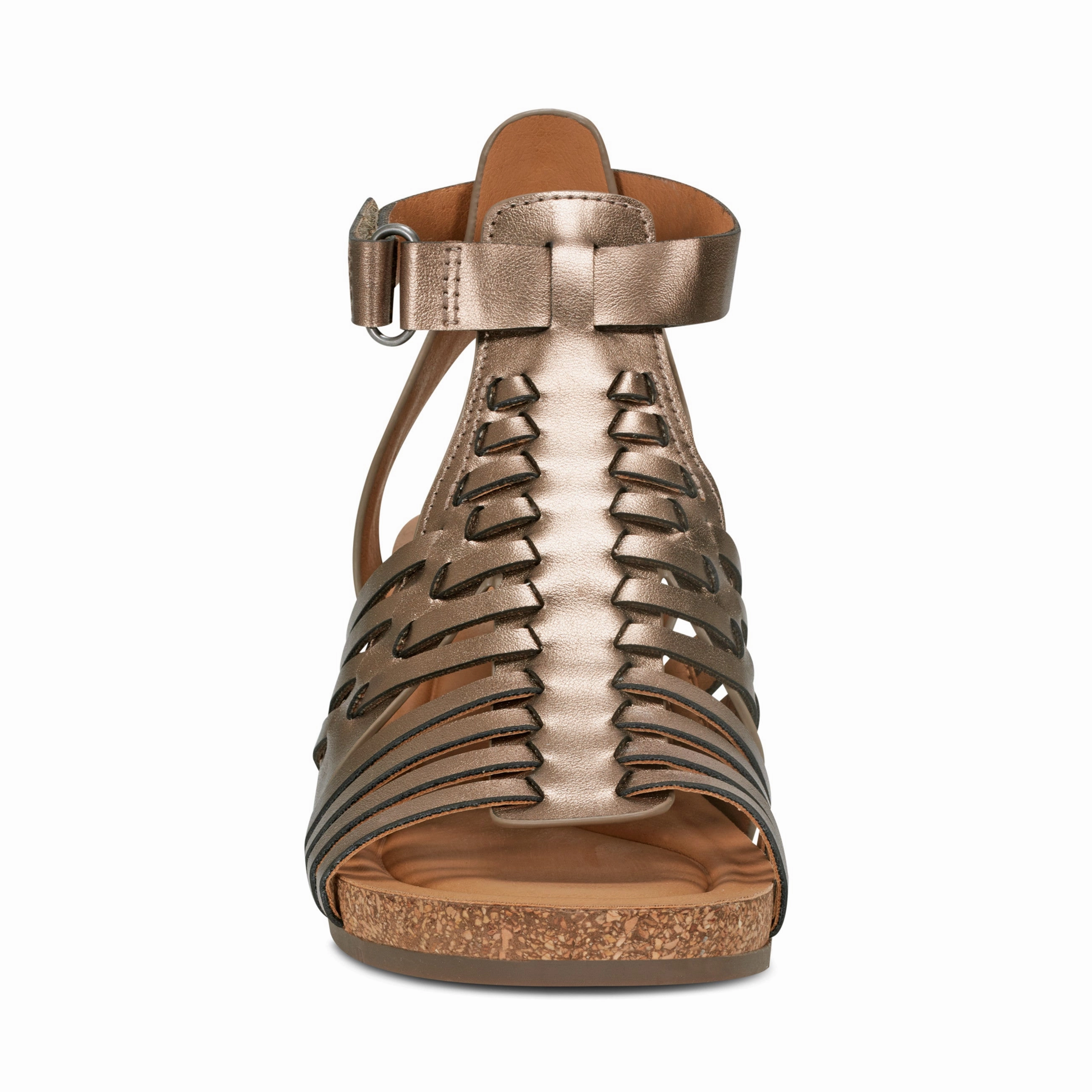 sole Hattie Round Toe Strappy Wedge Sandals