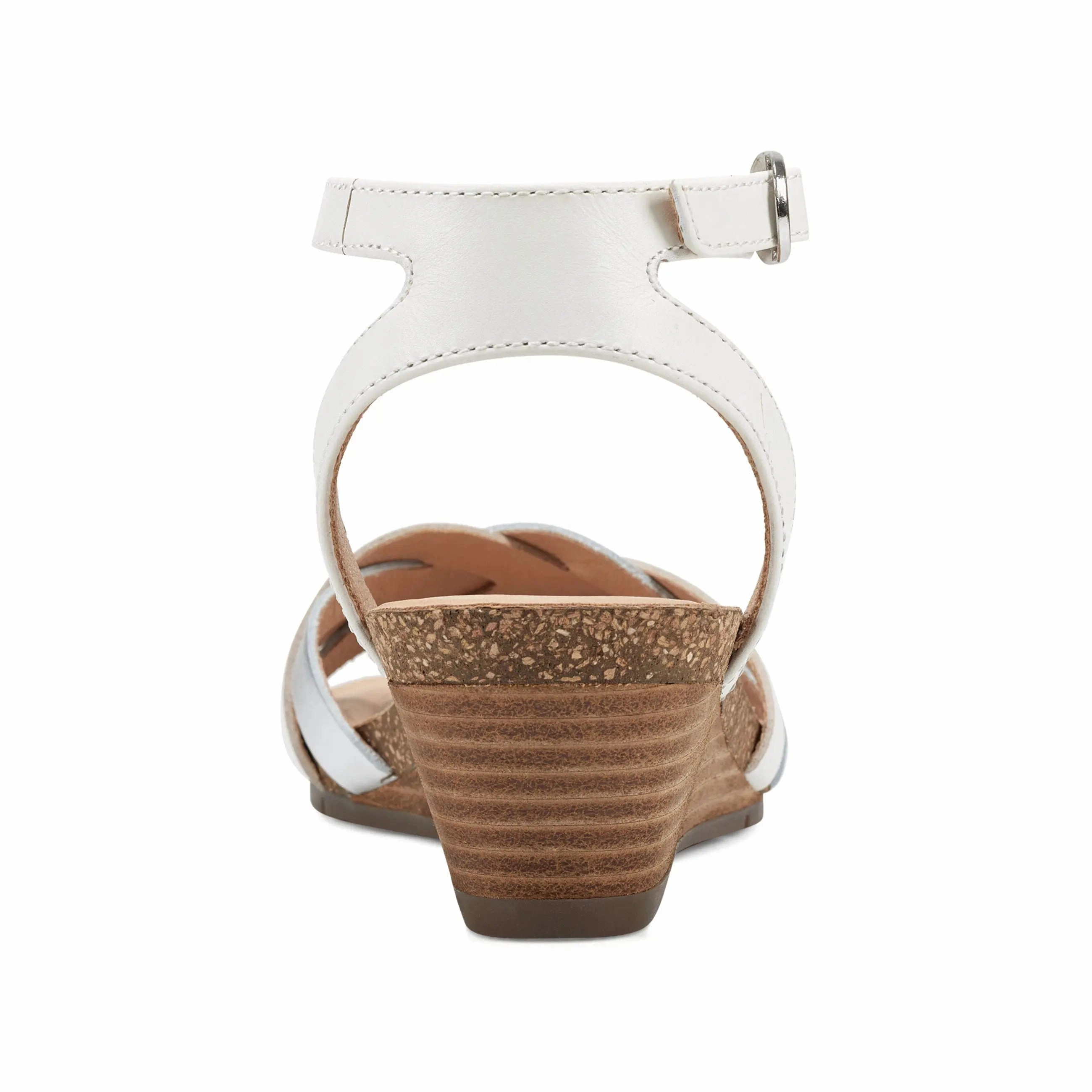 Herly Woven Strappy Stacked Heel Dress Sandals Synthetic Leather Blend