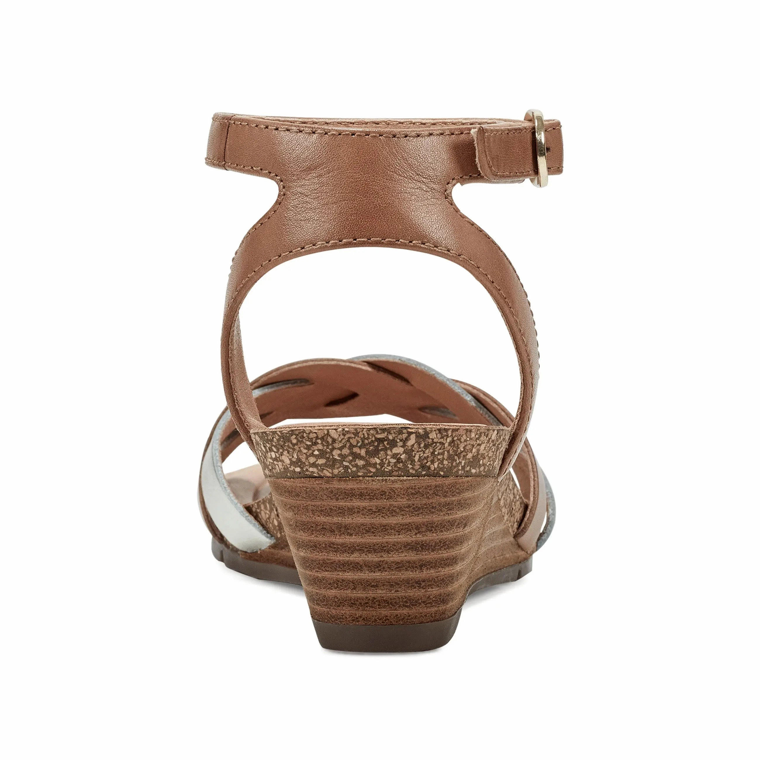 soccer players Ventilation System Herly Woven Strappy Stacked Heel Dress Sandals