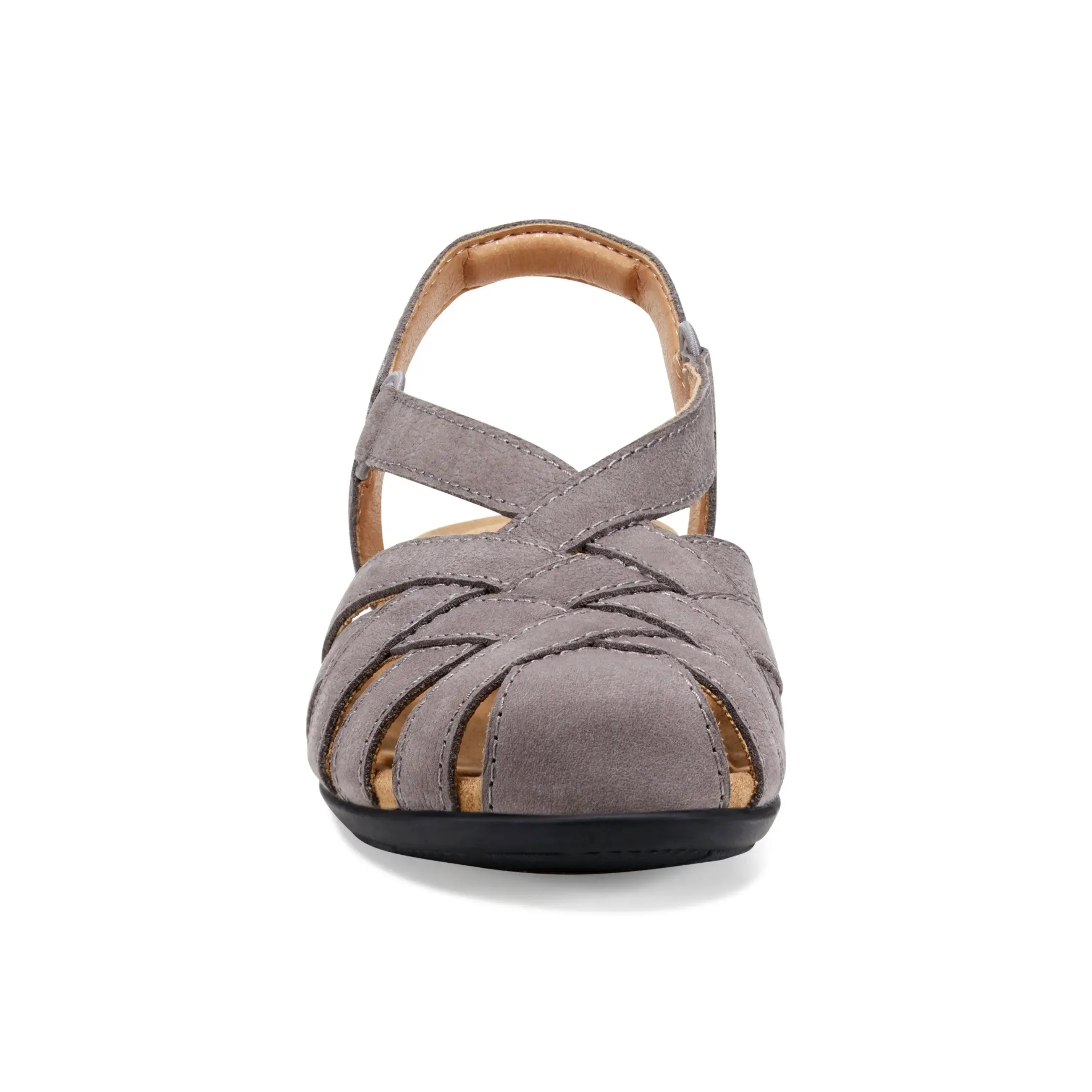 Berri Woven Casual Round Toe Slip-on Sandals Rolling Motion Technology