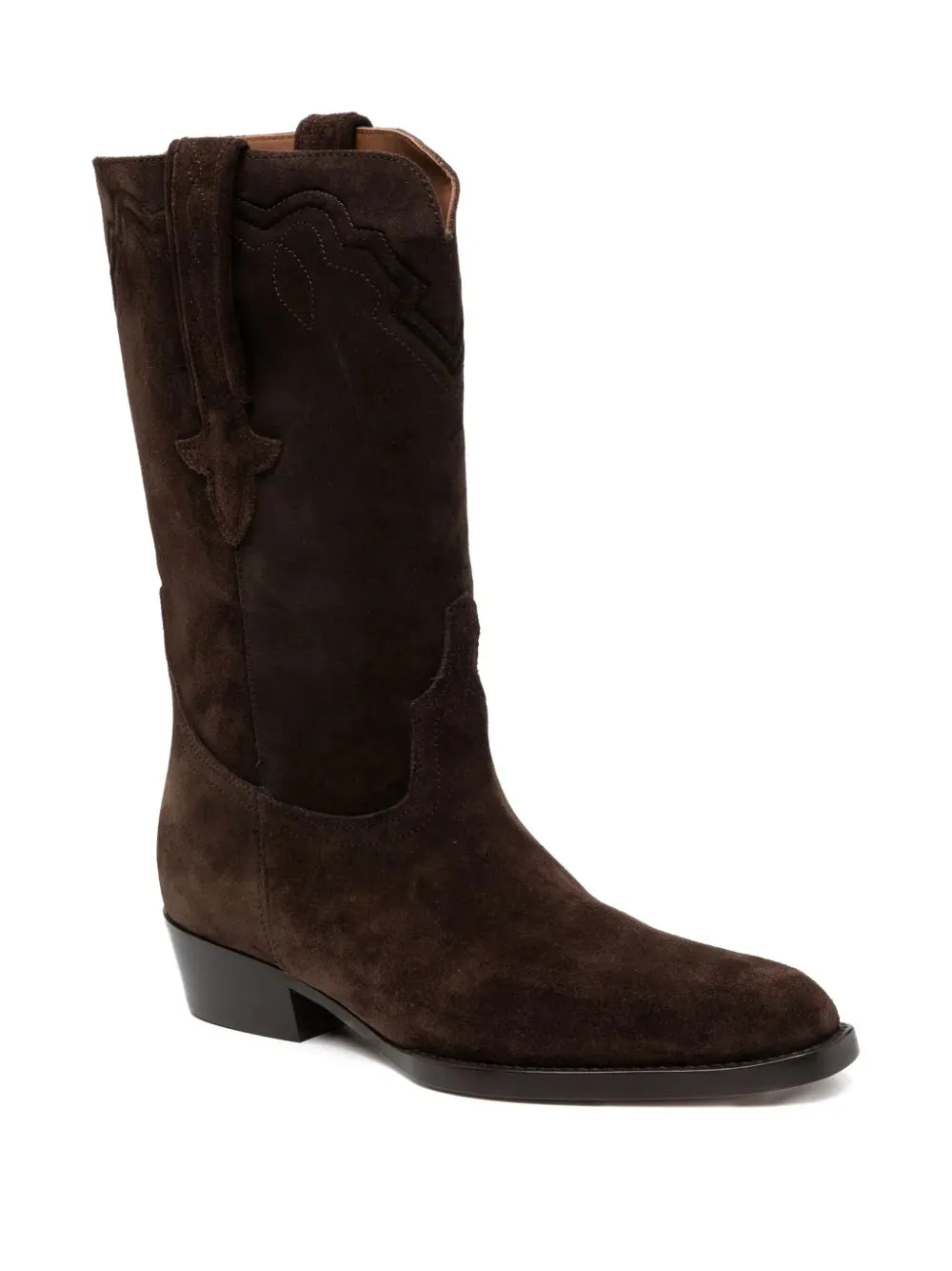 Hilda Boot in Ebony Suede Slim flair Dynamic Flex Grooves