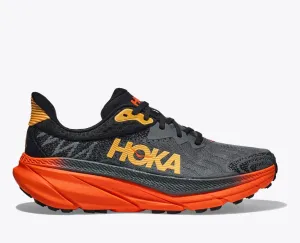 Tensile Weave Technology Noise Reducing Outsole HOKA MENS CHALLENGER 7 -  CASTLEROCK / FLAME