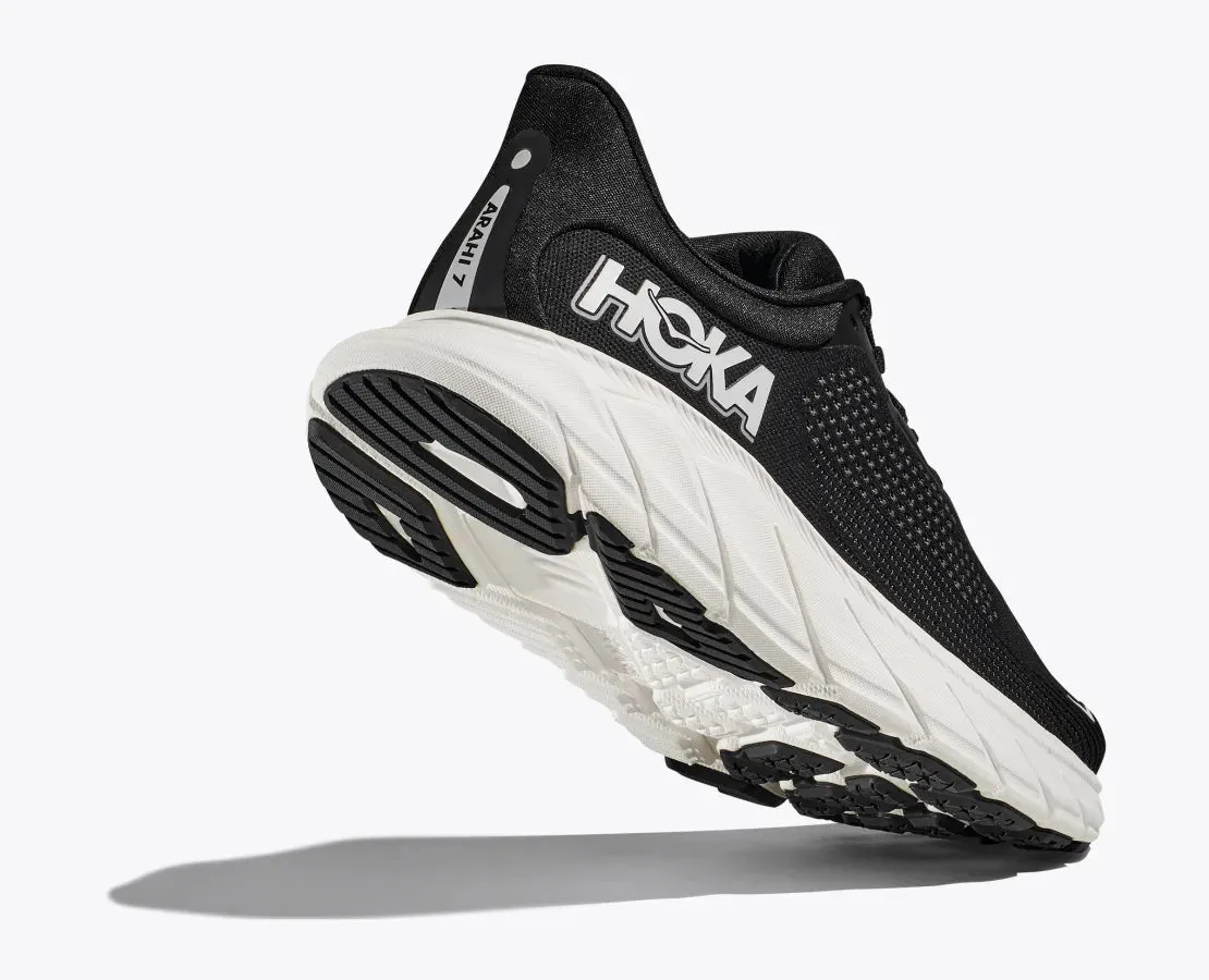 Optimal flair HOKA WOMENS ARAHI 7 - BLACK / WHITE