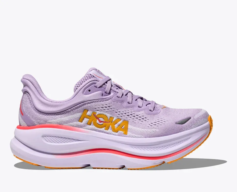 HOKA WOMENS BONDI 9 - ASTER FLOW / STARLIGHT weekenders - specific features