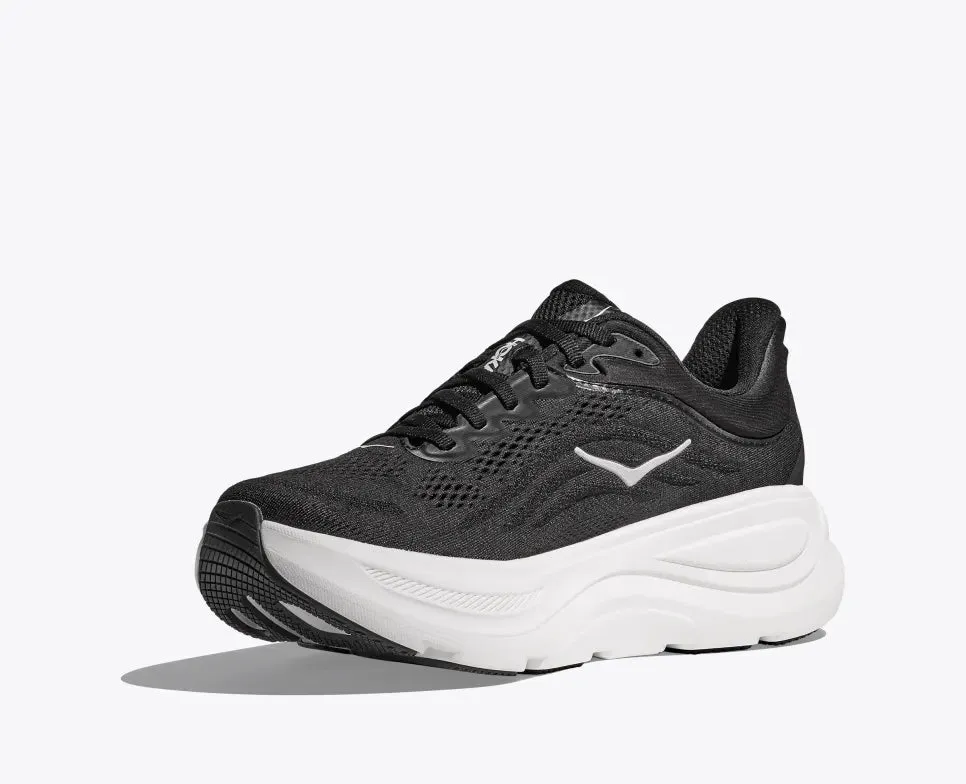 Elevated Sole HOKA WOMENS BONDI 9 - BLACK / WHITE