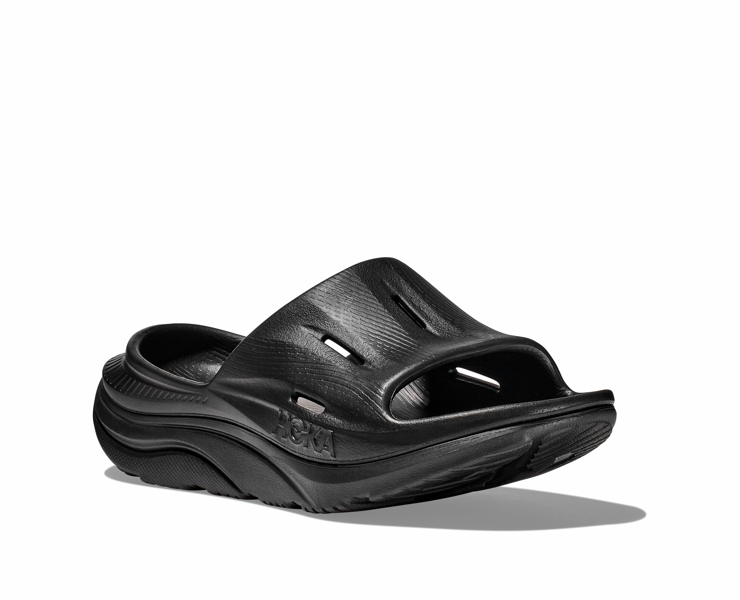 HOKA ORA RECOVERY ALL GENDER BLACK Orthopedic Support hypoallergenic material
