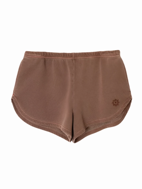 Sun Protection Fabric Comfy Fashion Hub Short in Pecan