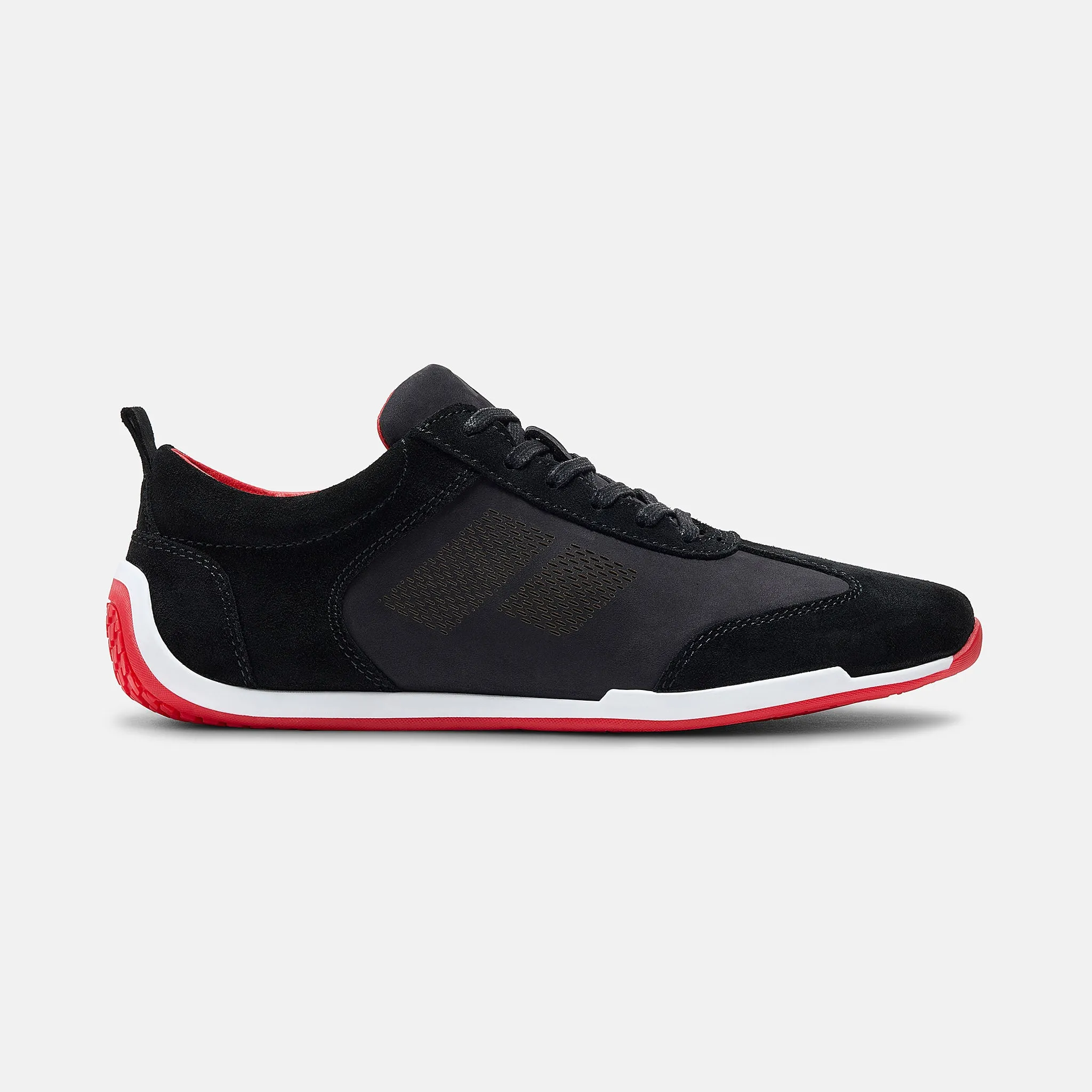 school students' loafers Anti Static Midsole Icona - Black/Red