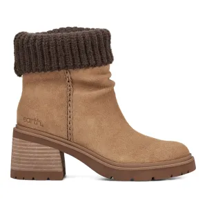 Gresa Waterproof Block Heel Round Toe Casual Booties Quick Grip safety wear