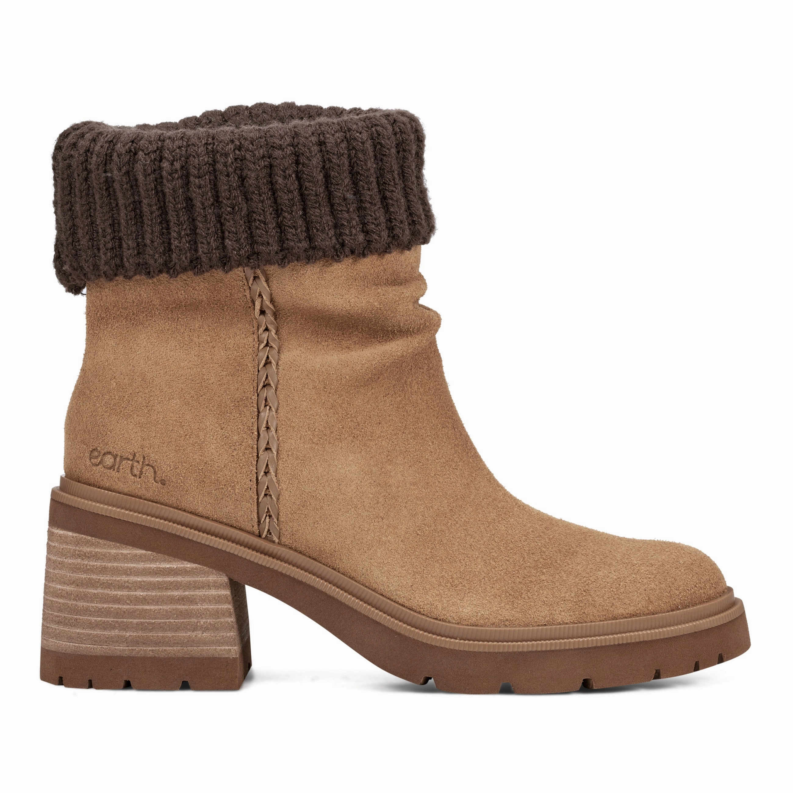 Gresa Waterproof Block Heel Round Toe Casual Booties Quick Grip safety wear