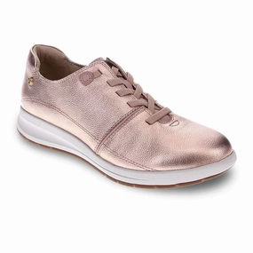 Revere Crete Stretch Lace Sneaker (Women) - Rose/Dusty Pink Cinched-Waist