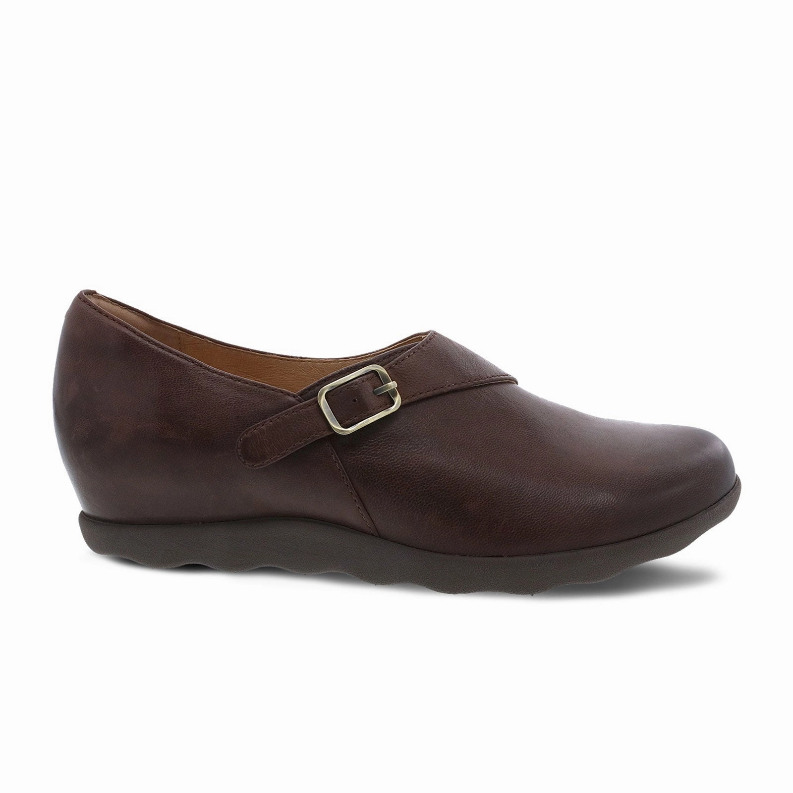 Texture Play Dansko Marisa Slip On (Women) - Brown Burnished Nubuck