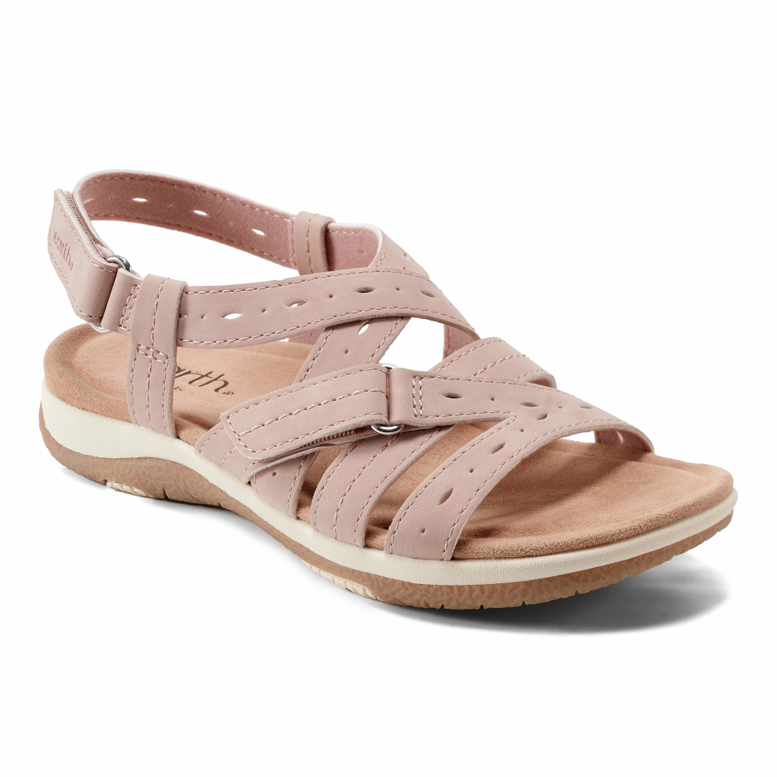Contemporary Chic Samsin Round Toe Strappy Casual Flat Sandals