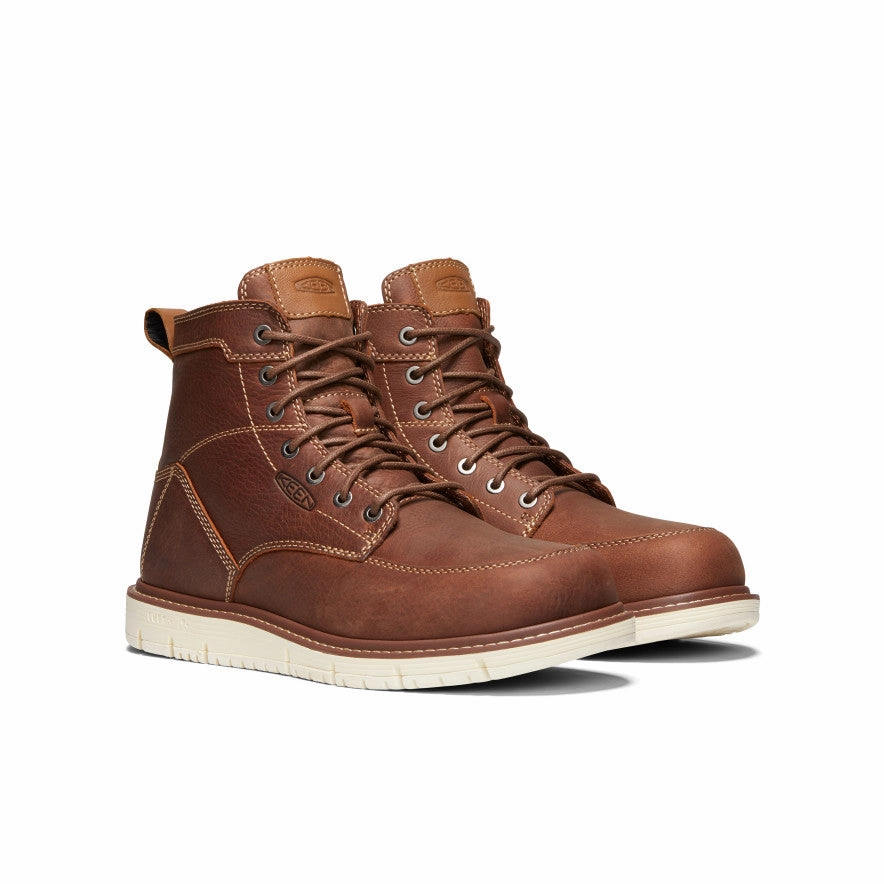 Tough Performance Men's San Jose 6" Boot (Soft Toe)  |  Gingerbread/Off White