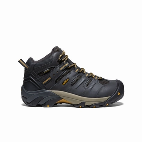 Tough Performance Men's Lansing Mid Waterproof (Steel Toe)  |  Raven/Tawny Olive