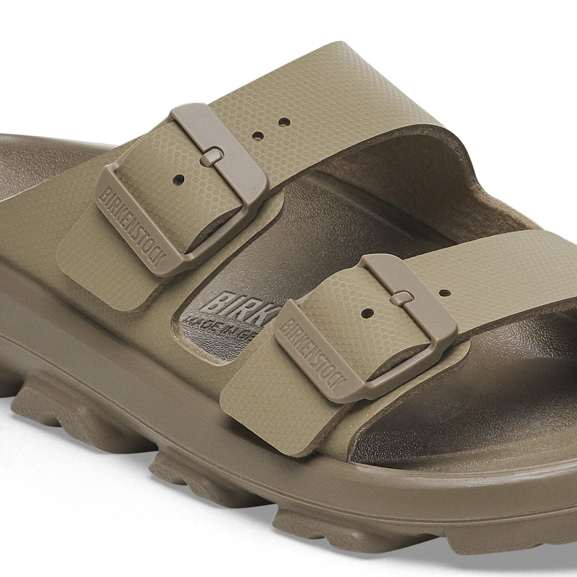 BIRKENSTOCK MENS MOGAMI EVA - FADED KHAKI Dynamic Flex Grooves Premium Knit Fabric