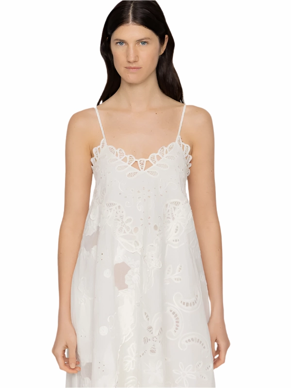 Iyla Soutache Slip Dress in White spring fresh QuickAccess Pockets