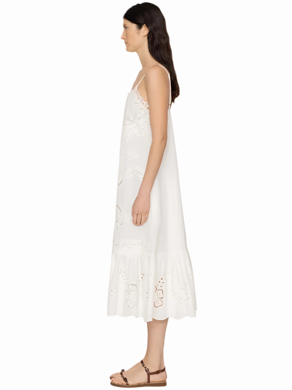 Flex Fit Iyla Soutache Slip Dress in White