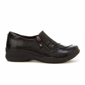 All Day Ready Jambu Thea Slip On (Women) - Black Leather