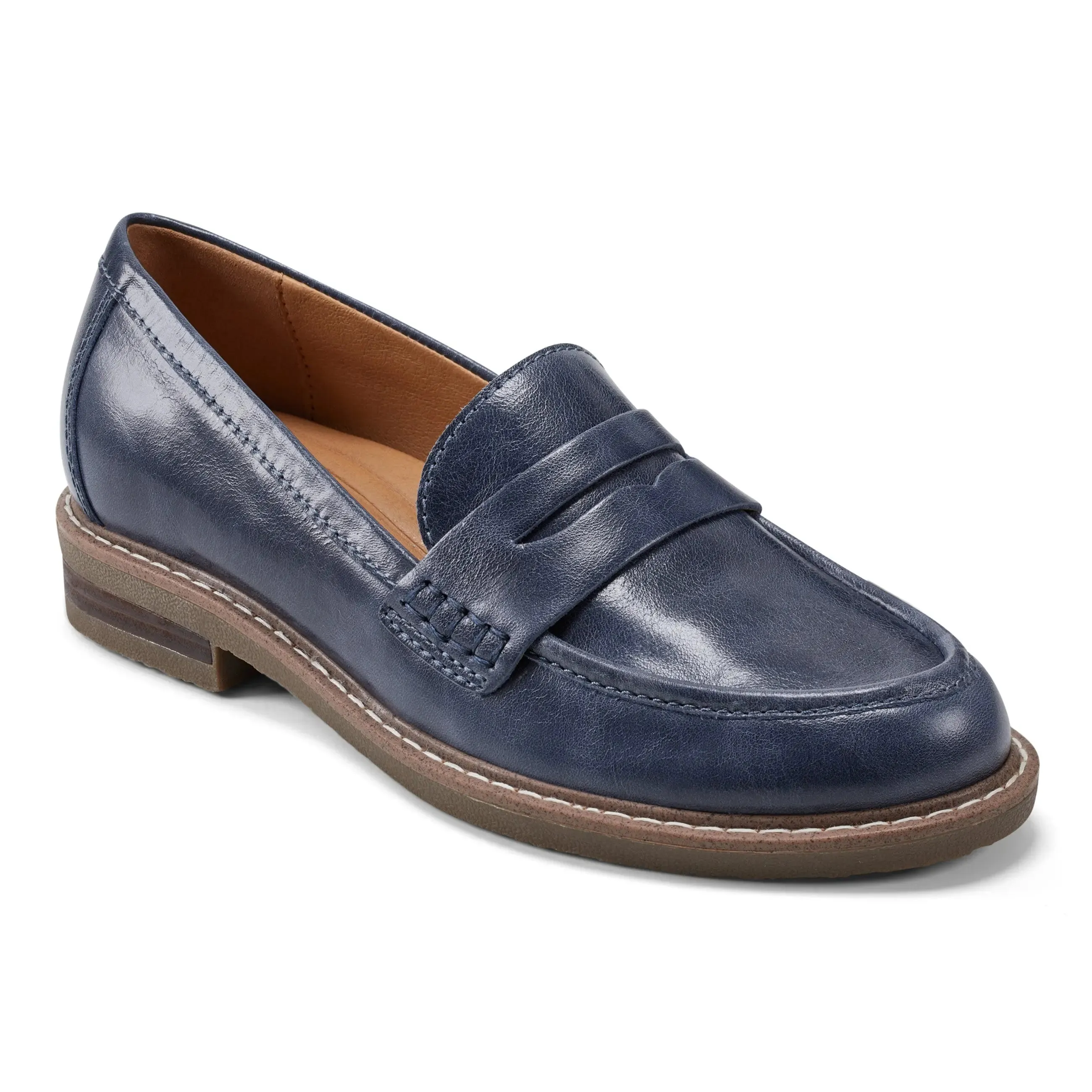 Javas Round Toe Casual Slip-on Loafers student geometric