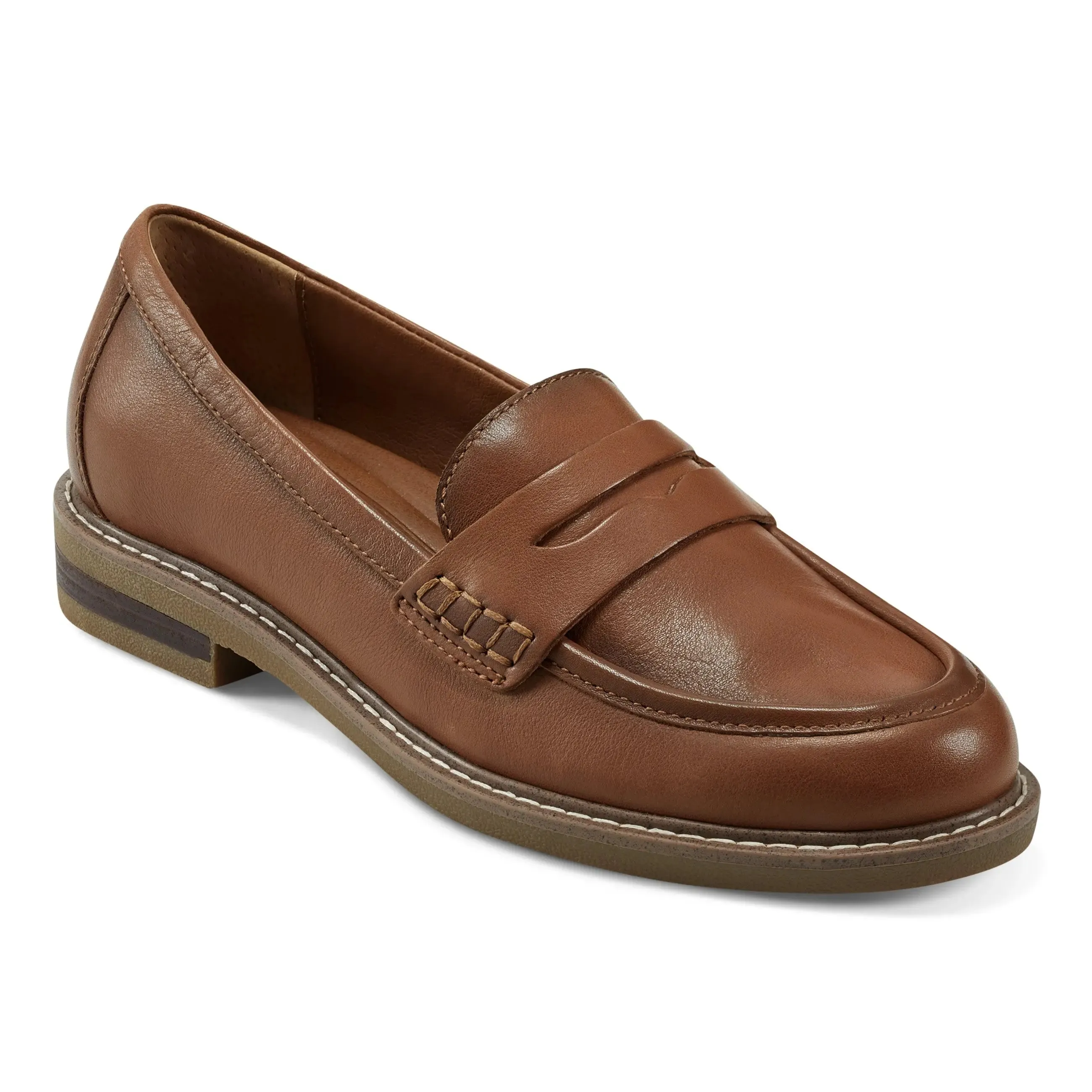 Javas Round Toe Casual Slip-on Loafers Reinforced Heel Counter